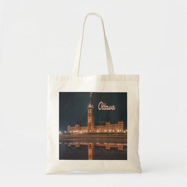 Ottawa Canada Ontario Parliament Hill Tote Bag (Front)