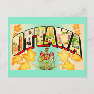 Ottawa Canada Retro Postcard