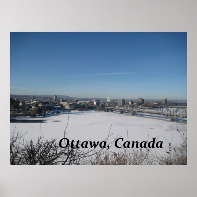 Ottawa Canada Skyline Photograph Poster (Front)
