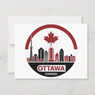 Ottawa Canada Skyline Postcard