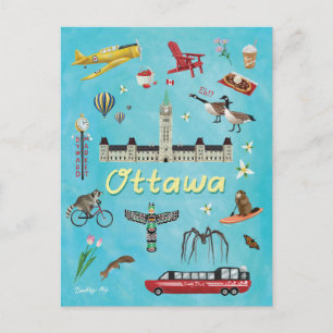 Ottawa Canada Summer Greetings Postcard