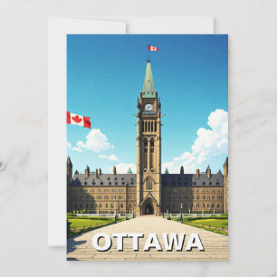 Ottawa Canada Travel Holiday Card