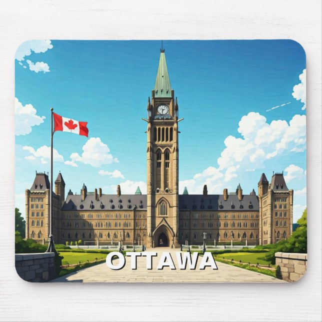 Ottawa Canada Travel Mouse Mat (Front)