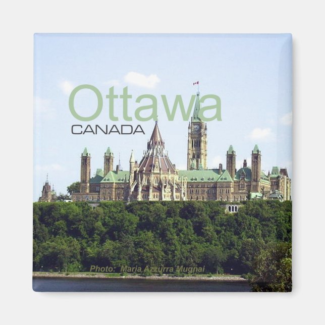 Ottawa Canada Travel Souvenir Fridge Magnet (Front)