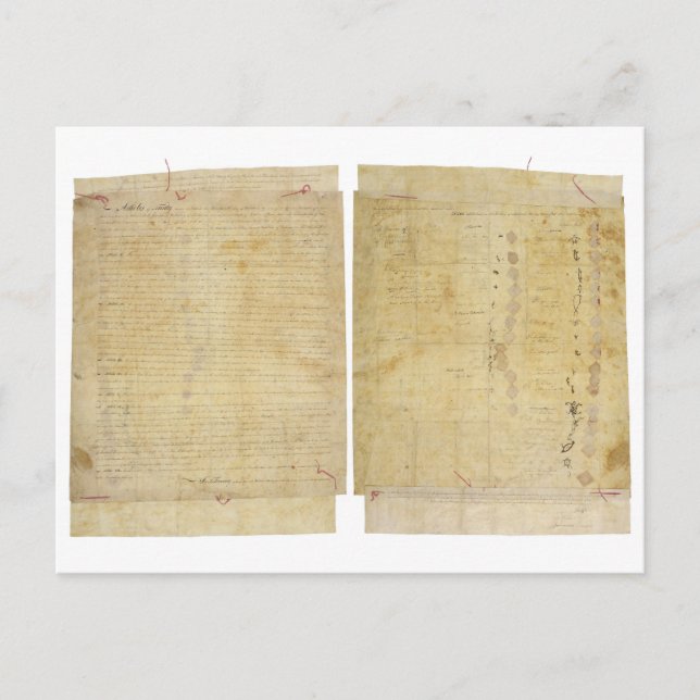 Ottawa Chippewa Wyandot Potawatomi Indian Treaty Postcard (Front)