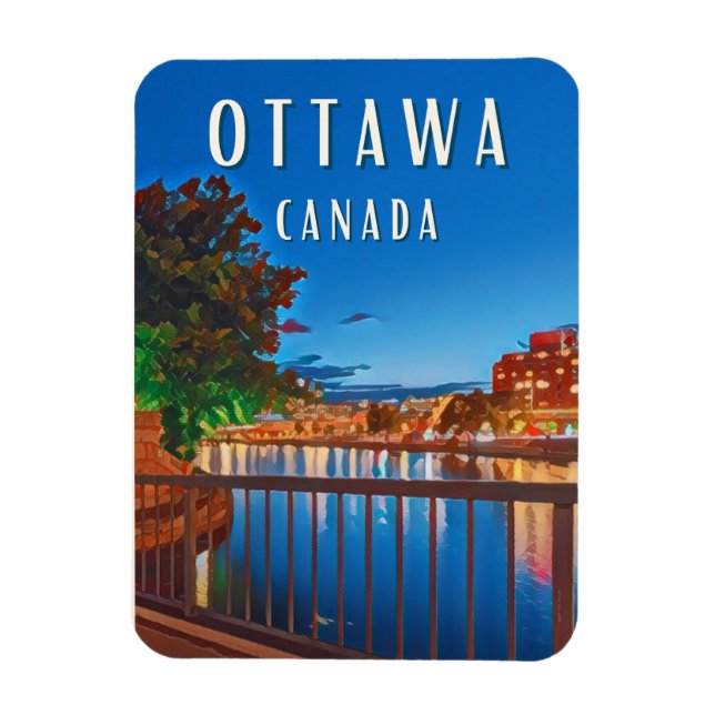 Ottawa: Dynamic Capital of Canada Magnet (Vertical)