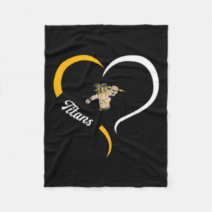 Ottawa-glandorf Titans Logo Half Heart Slogan Hs  Fleece Blanket