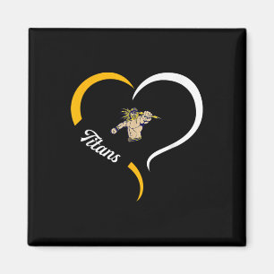 Ottawa-glandorf Titans Logo Half Heart Slogan Hs Magnet