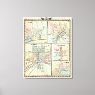 Ottawa, LaSalle, Galena, Jonesboro and Sparta Canvas Print