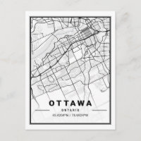 Ottawa Ontario Canada  Travel City Map Poster