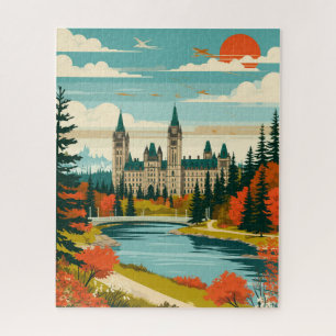 Ottawa Parliament Hill and Rideau Canal Jigsaw Puzzle