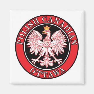 Ottawa Polish Canadian Eagle Magnet