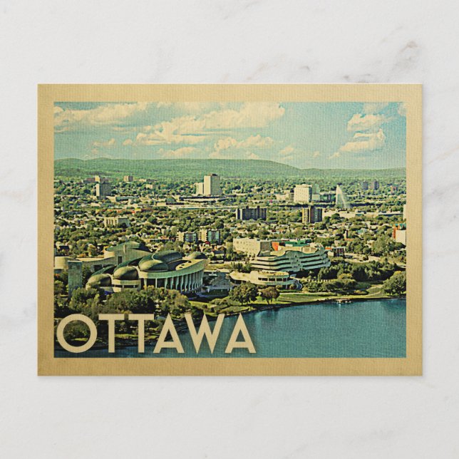 Ottawa Postcard Canada Vintage Travel (Front)