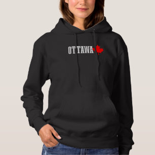 Ottawa Quebec Maple Leaf Canada Canadian Flag Prid Hoodie