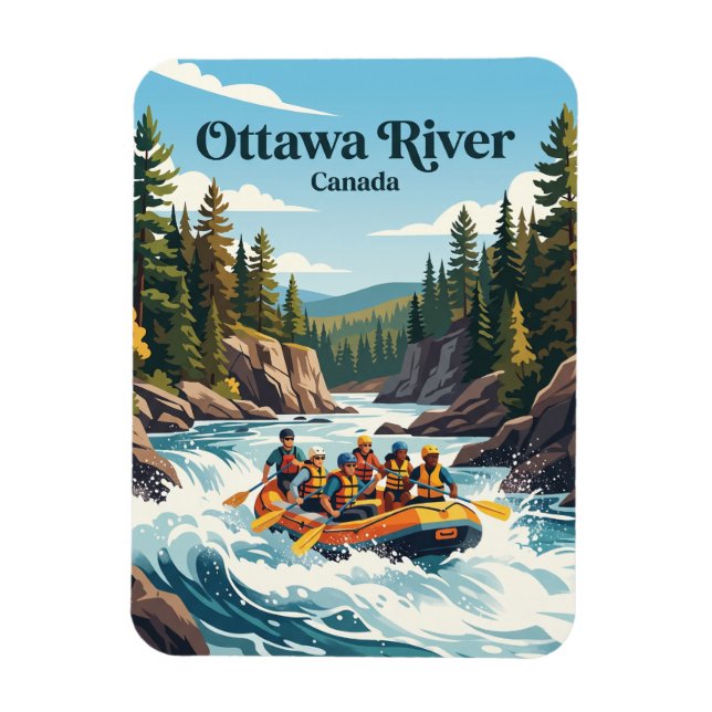 Ottawa River Canada Magnet (Vertical)