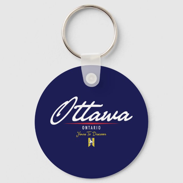 Ottawa Script Key Ring (Front)