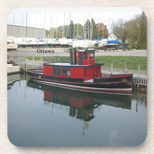 Ottawa set of 6 hard plastic coasters (Front)