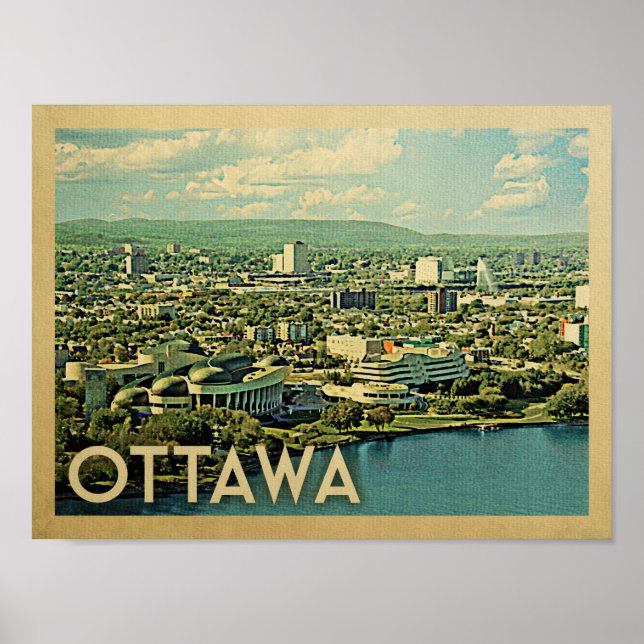 Ottawa Vintage Travel Poster (Front)