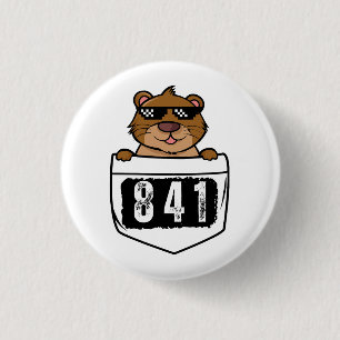 Otter 841 3 cm round badge