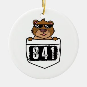 Otter 841 ceramic tree decoration