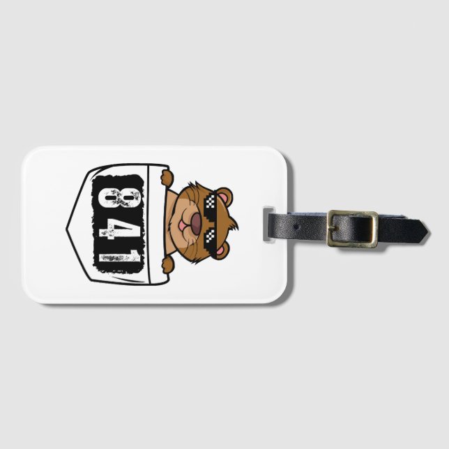 Otter 841  luggage tag (Front Horizontal)