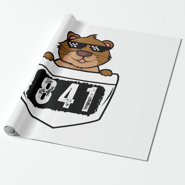 Otter 841  wrapping paper (Unrolled)