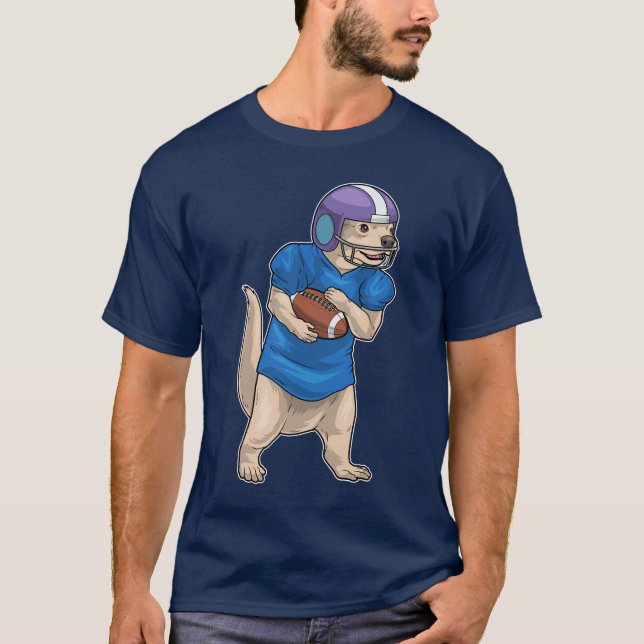 Otter American Football Sports T-Shirt (Front)