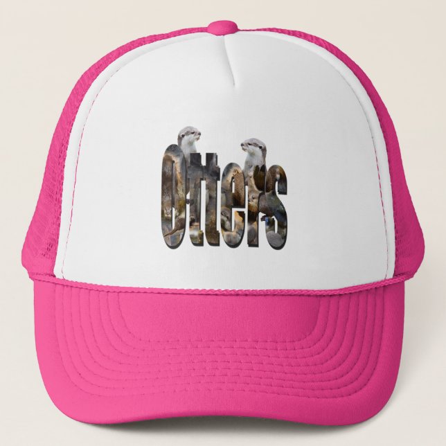 Otter And Otters Logo, Trucker Hat (Front)