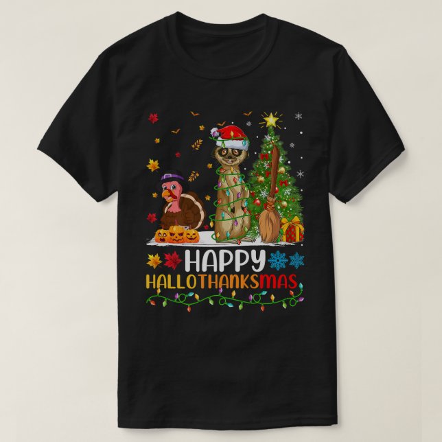 Otter Animal Lover Funny Happy Otter HelloThanksMa T-Shirt (Design Front)