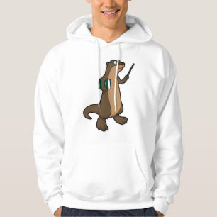 Otter as Teacher with Book & Pointer Hoodie