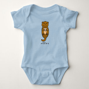 Otter Baby BodySuit or One-Piece (with base)