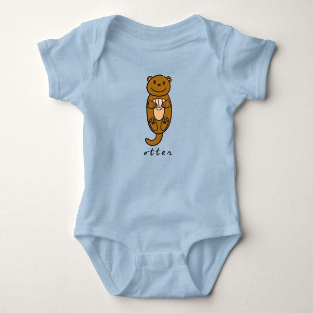 Otter Baby BodySuit or One-Piece (with base) (Front)