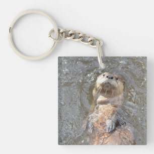 Otter Back Float Key Ring
