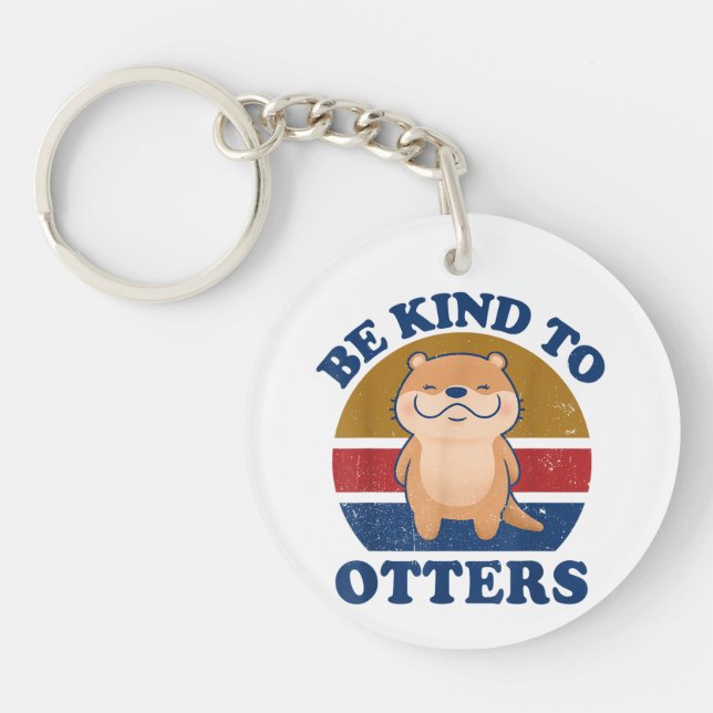 Otter Be Kind To Otters Women Kids Toddler Boys Gi Key Ring (Front)