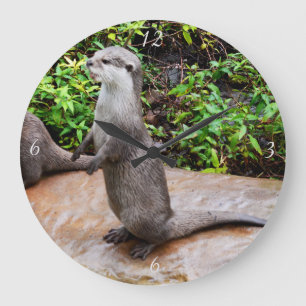 Otter Be Talking Large Round Wall Clock. Clock