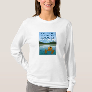 Otter Beach Lodges long sleeved women's t-shirt