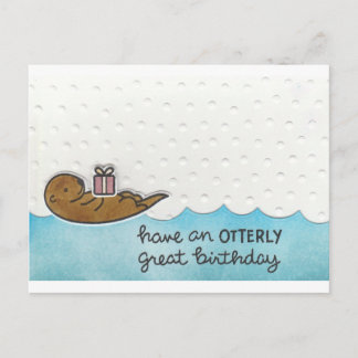 Otter Birthday Postcard