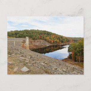 Otter Brook Dam in Autumn Postcard
