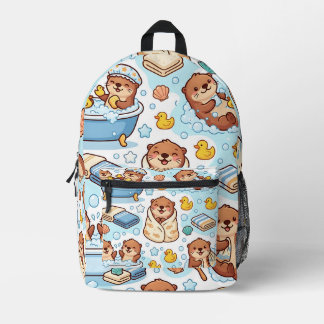 Otter Bubble Bath Backpack – Cute Cosy Pattern