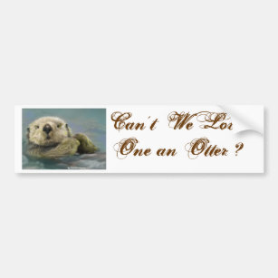 Otter Bumper Sticker