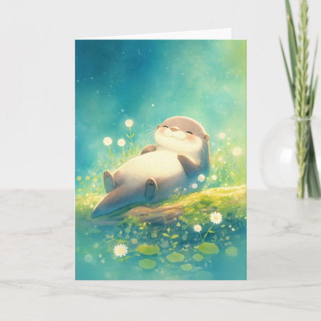 Otter Calm Reverie Card (Front)
