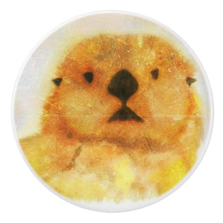Otter Ceramic Knob