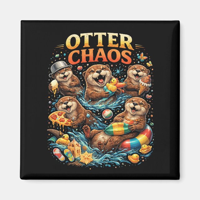Otter Chaos Magnet (Front)