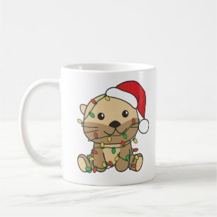 Otter Christmas Winter Animals Holiday Otters Coffee Mug