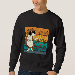 Otter, cool otter hipster otter nature lover anima sweatshirt