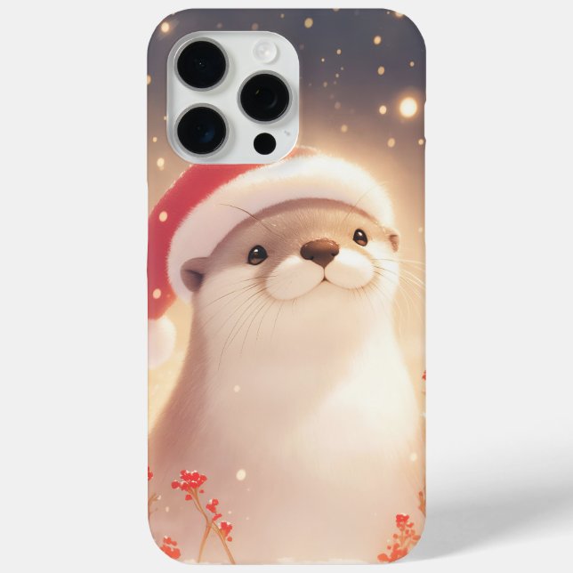 Otter Cosy Christmas Eve Case-Mate iPhone Case (Back)