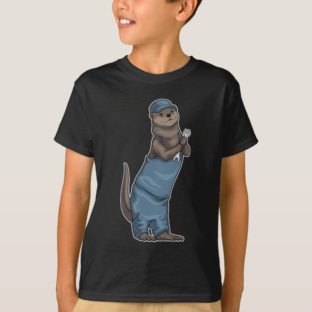 Otter Craftsman Wrench T-Shirt (Front)