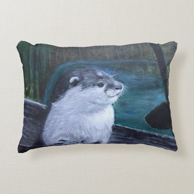 Otter cushion pillow (Front)