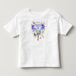 Otter Dreamcatcher Blue Yellow Floral Toddler T-Shirt