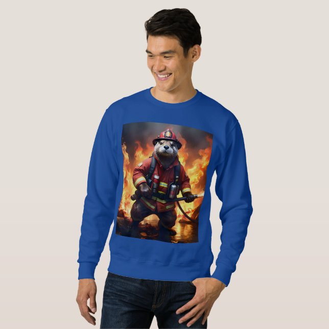 Otter Firefighter, Sweatshirt (Front Full)